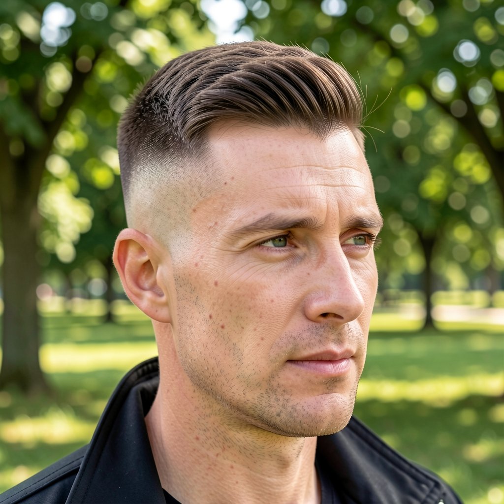 Swept Back Faux Hawk