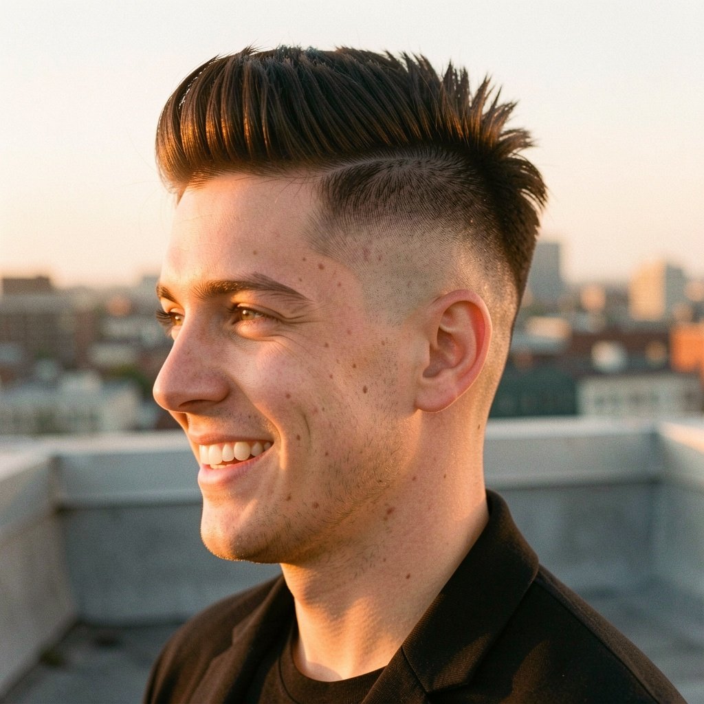 Spiky Faux Hawk Fade