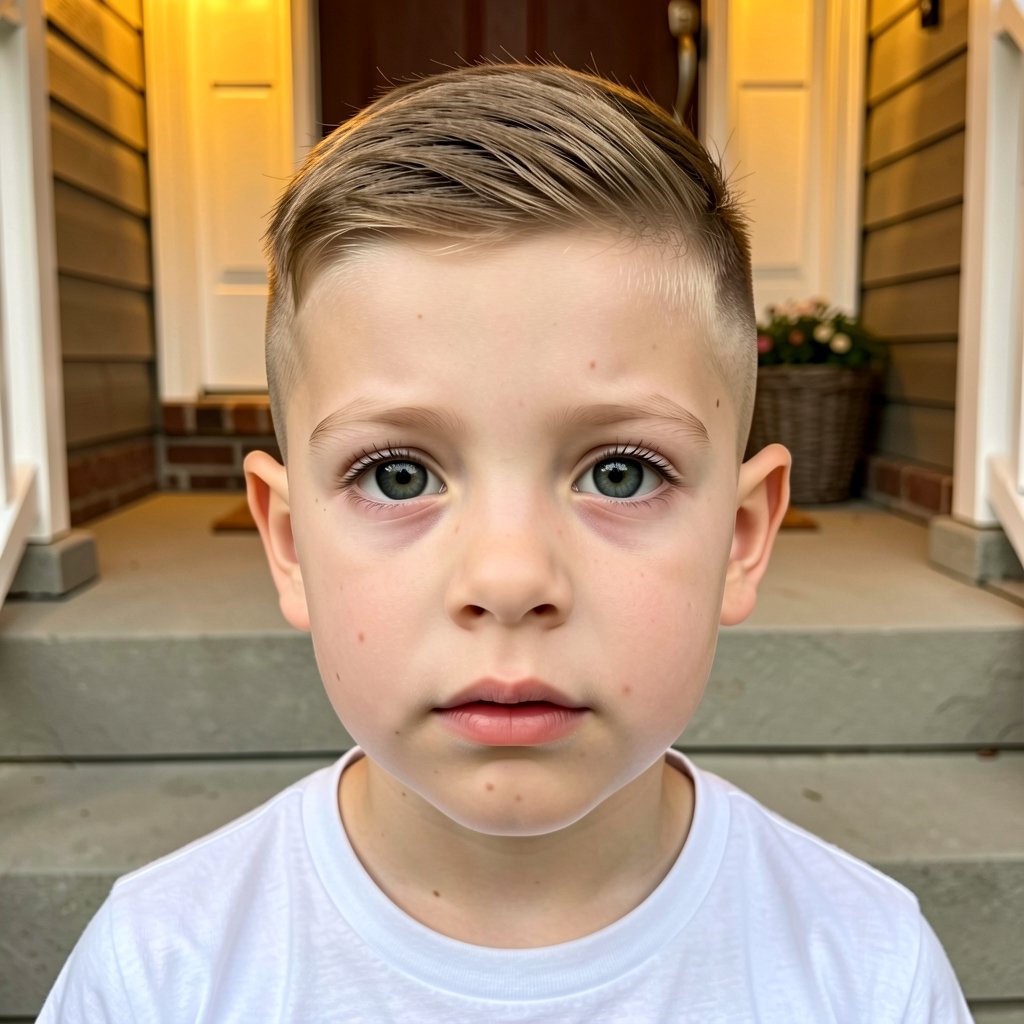 Faux Hawk Fade con Detalles de Línea