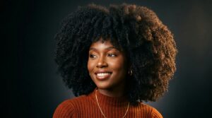 Type 4C Coily Hair Portrait