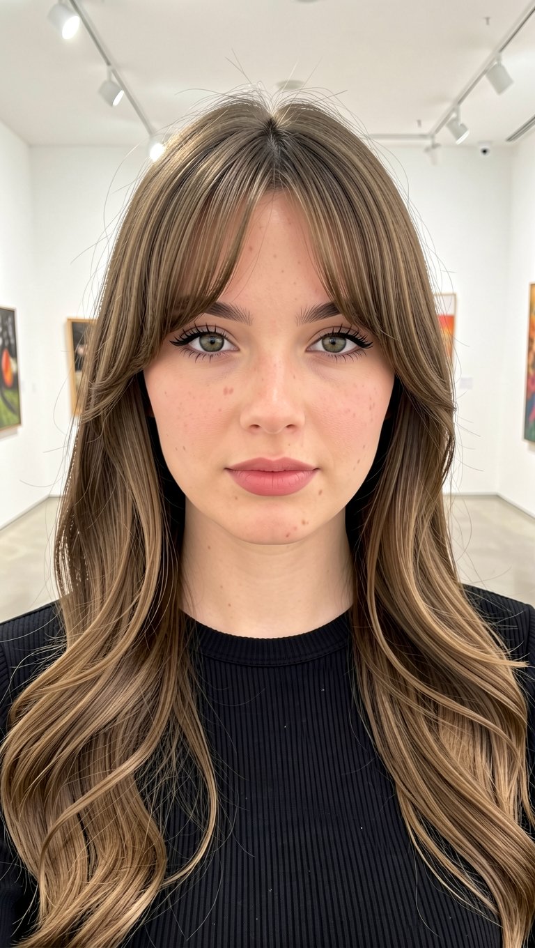 Long Layers and Wispy Curtain Fringe