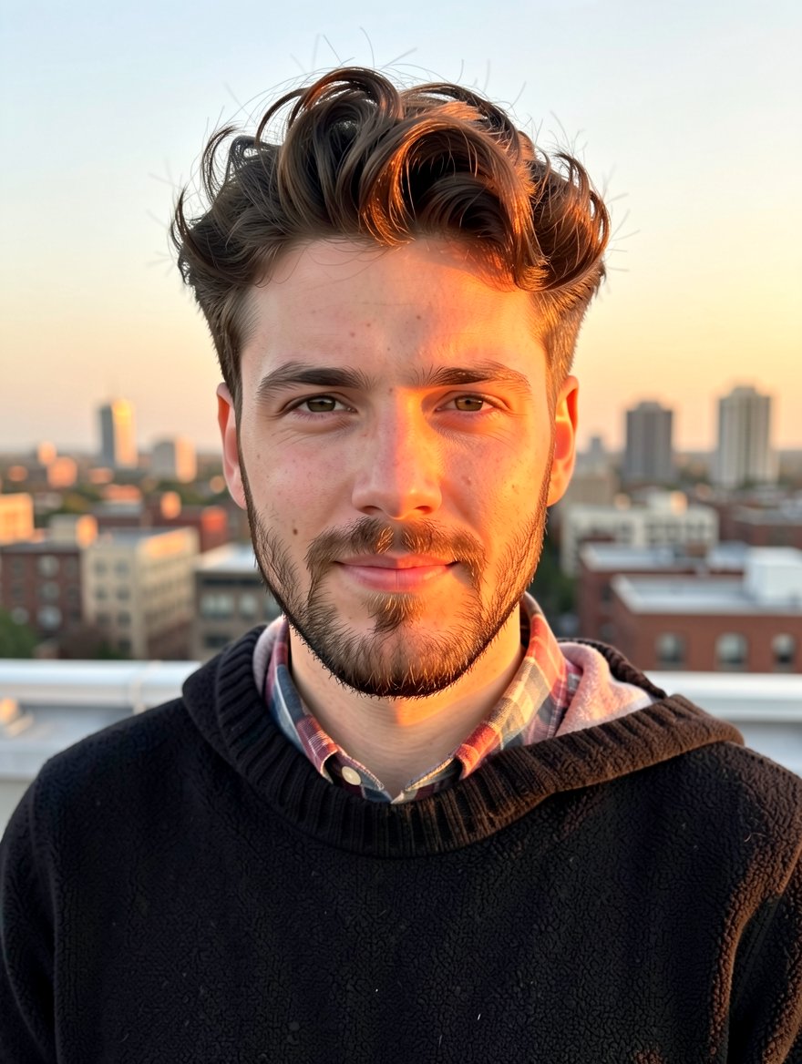 Messy Flat Top Quiff