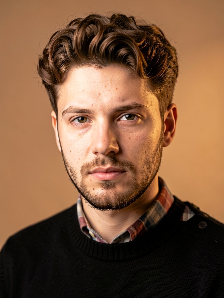 coiffé décoiffé Flat Top Quiff