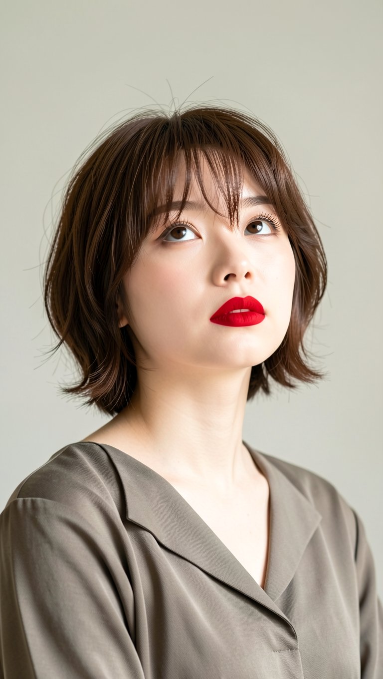 Chin-Length Graduated Bob