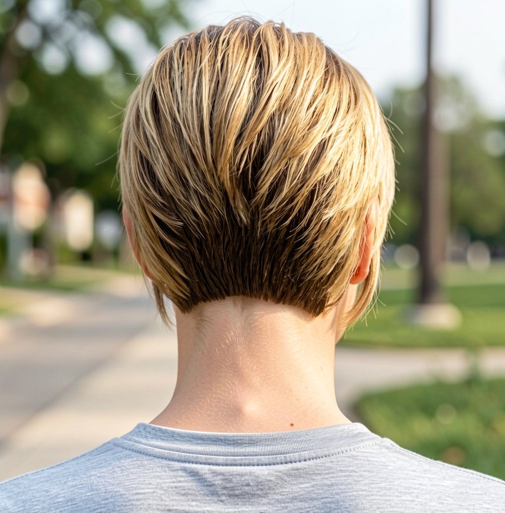 Sculpted Bowl Cut with Textured Ends