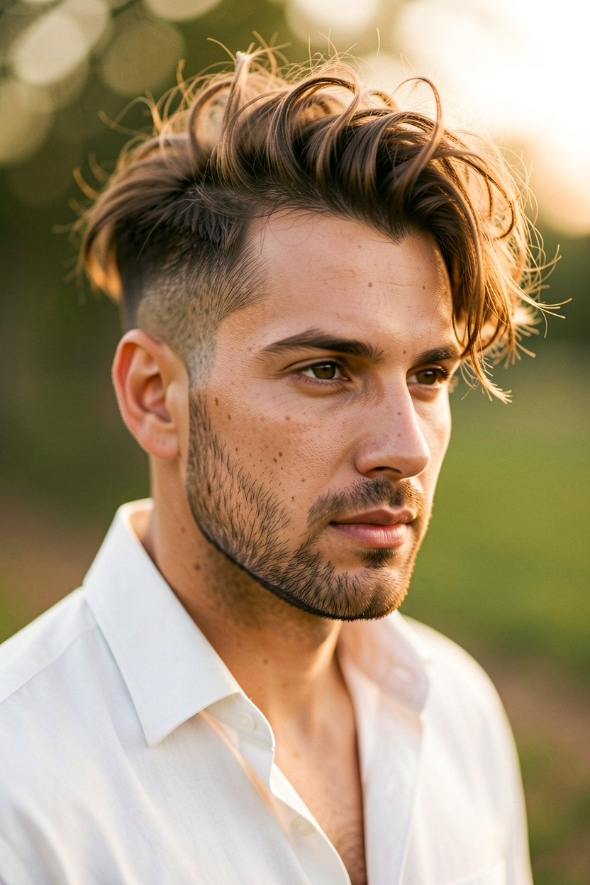 Side Part With Front Roll