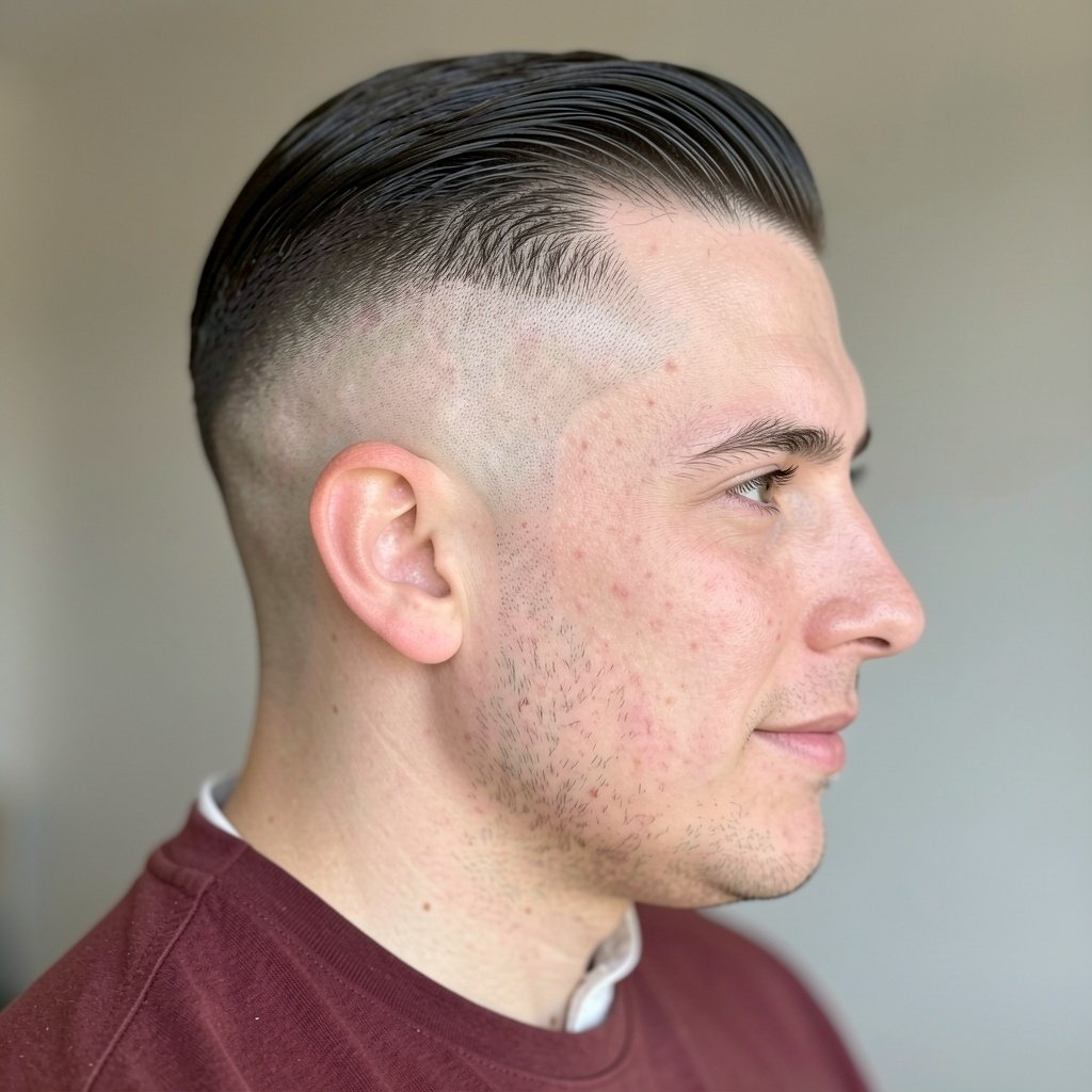 Man Bun With Grown Out Sides