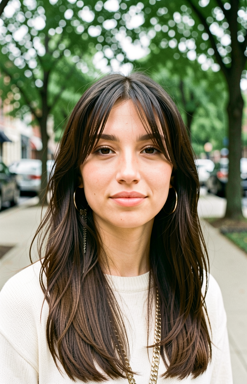 Airy Bangs on Extended Lengths
