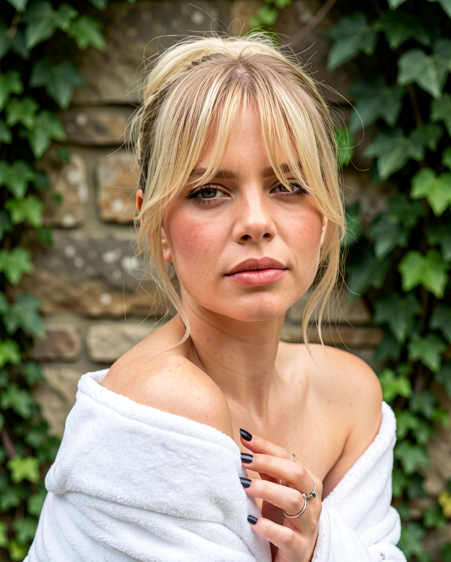 Barely-There Blonde Wispy Fringe