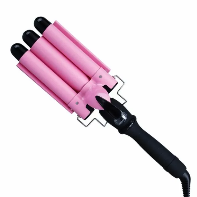 Blue Top Hair Waver 3 Barrels 25mm Jumbo Ceramic Hair Crimper