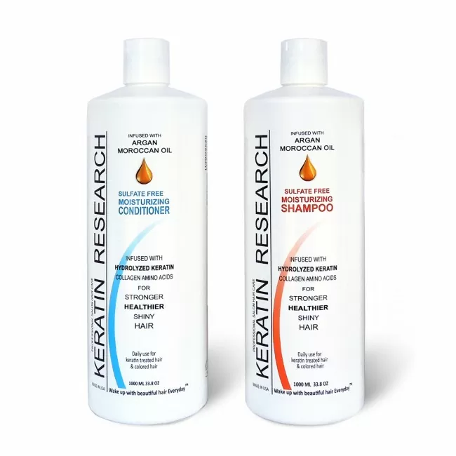 Natural Argan Oil Infused Sulfate Free Shampoo and Conditioner
