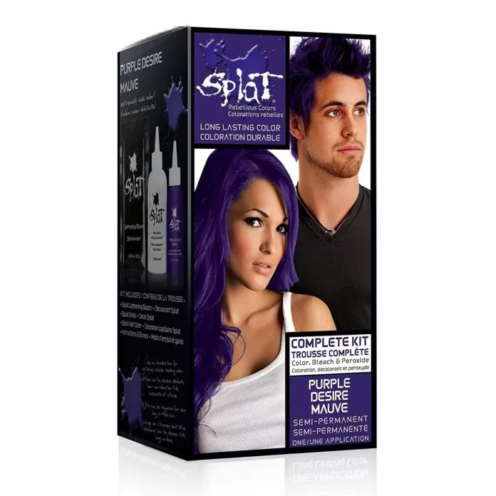splat purple desire hair dye