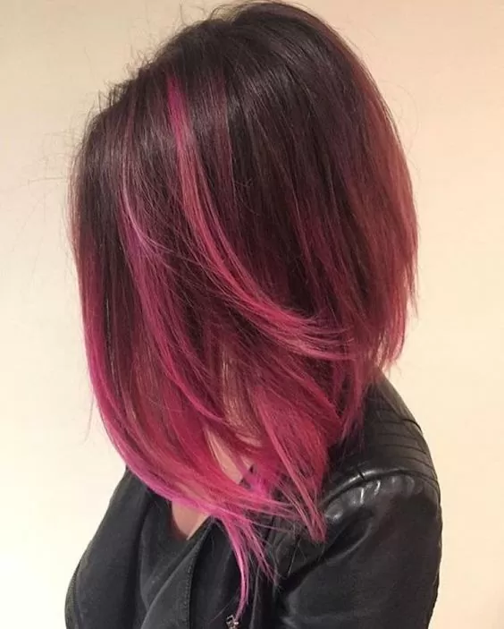 Fuchsia Pink Highlights