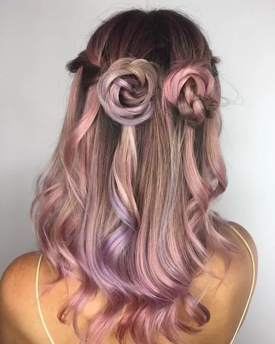 Pink Hair Up-Do