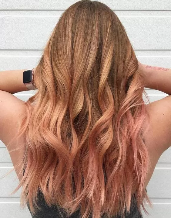 Rose Gold Balayage