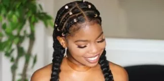 35 Cornrow Hairstyles boho cornrows with knotted braids